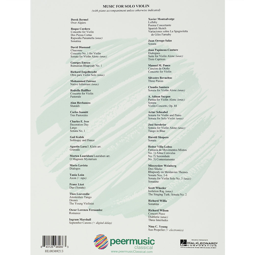 Tania Leon - Anima for Solo Violin