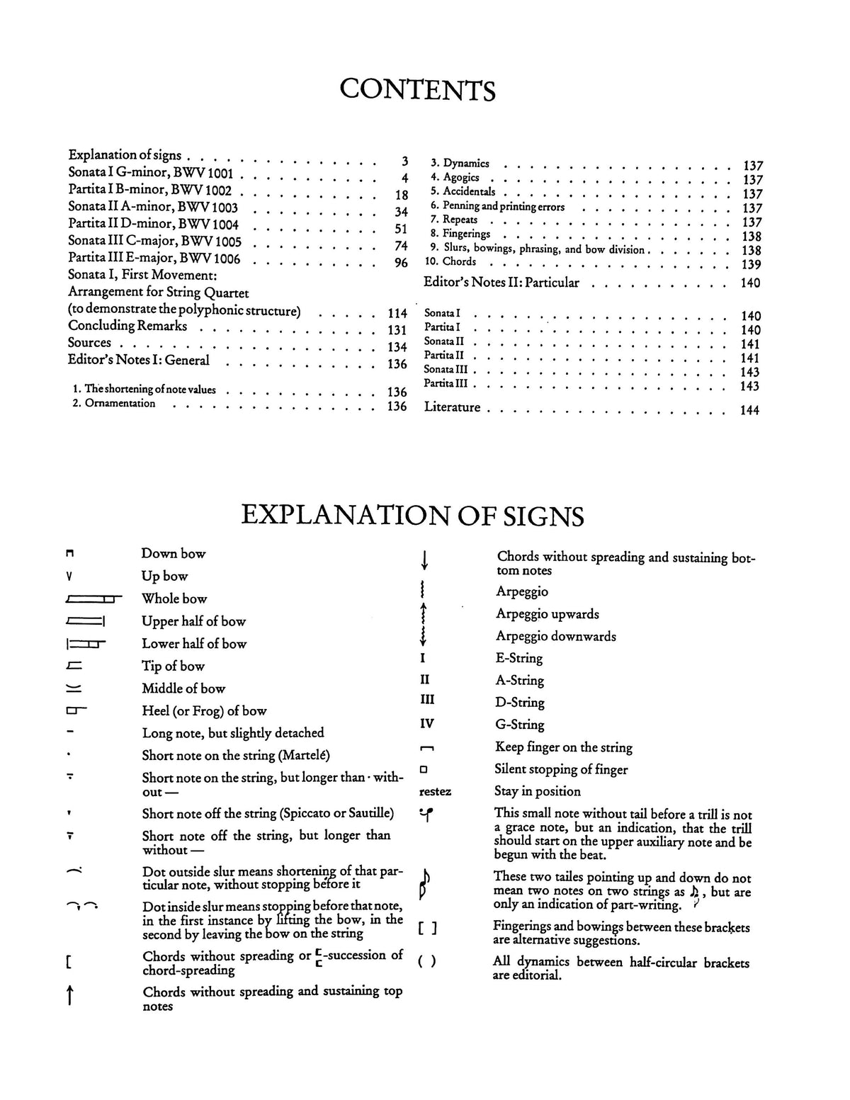 Bach, JS - 6 Sonatas and Partitas with Urtext, BWV 1001-1006 - Solo Violin - edited by Max Rostal - Edition Peters