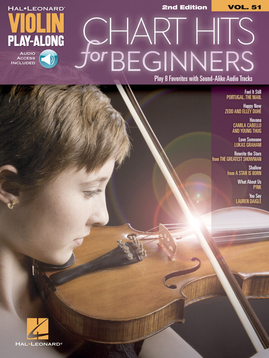 Chart Hits for Beginners - for Violin with Audio Accompaniment - Vol. 51 of Violin Play-Along - Hal Leonard