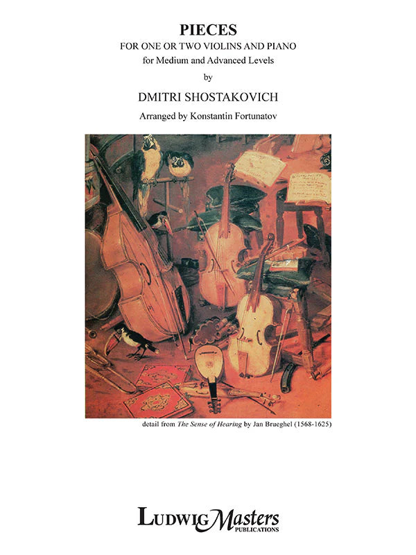Shostakovich, Dmitri - Pieces for One or Two Violins and Piano - arranged by K Fortunatow - Ludwig Masters