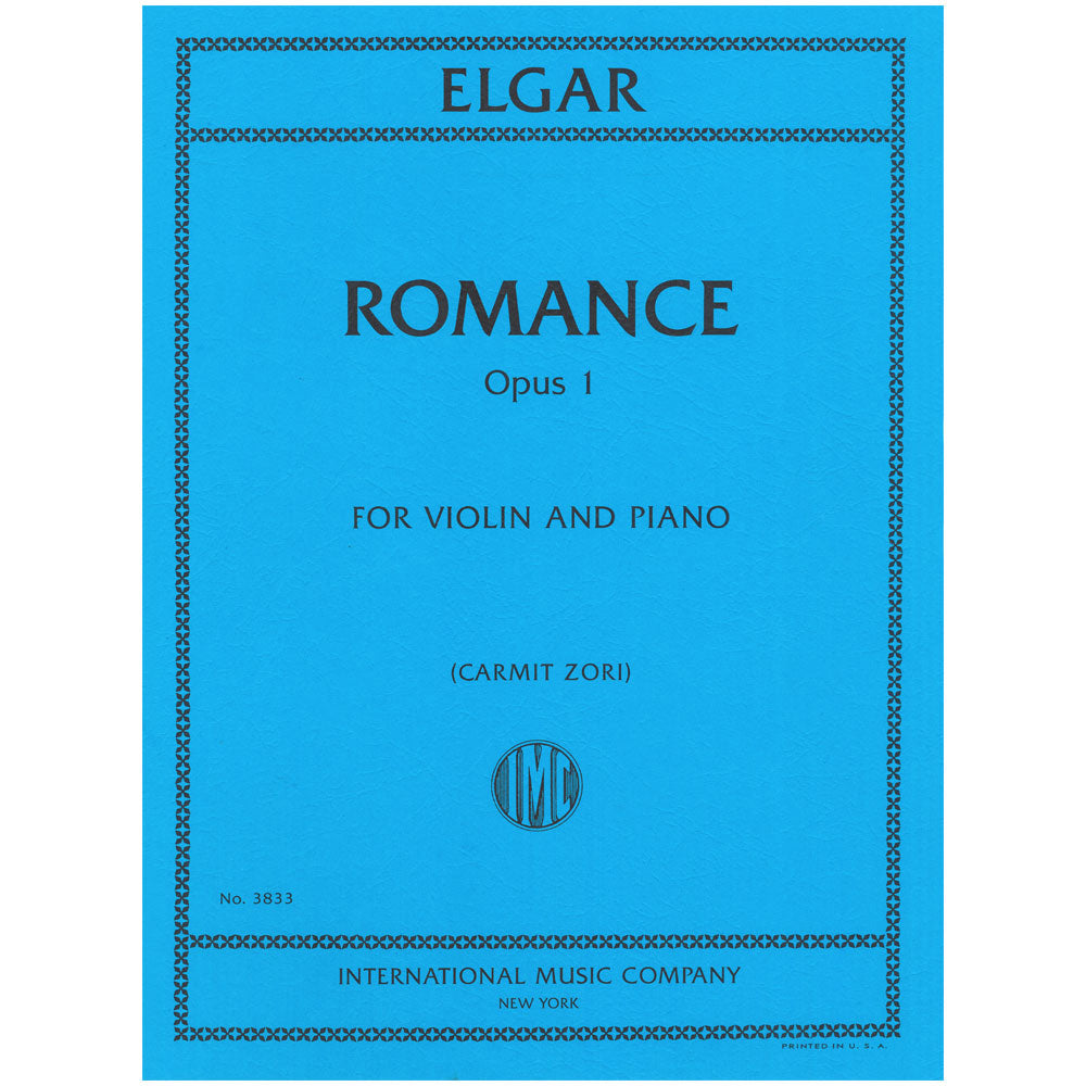 Elgar, Edward - Romance, Op. 1 - Violin and Piano - International Music Co.