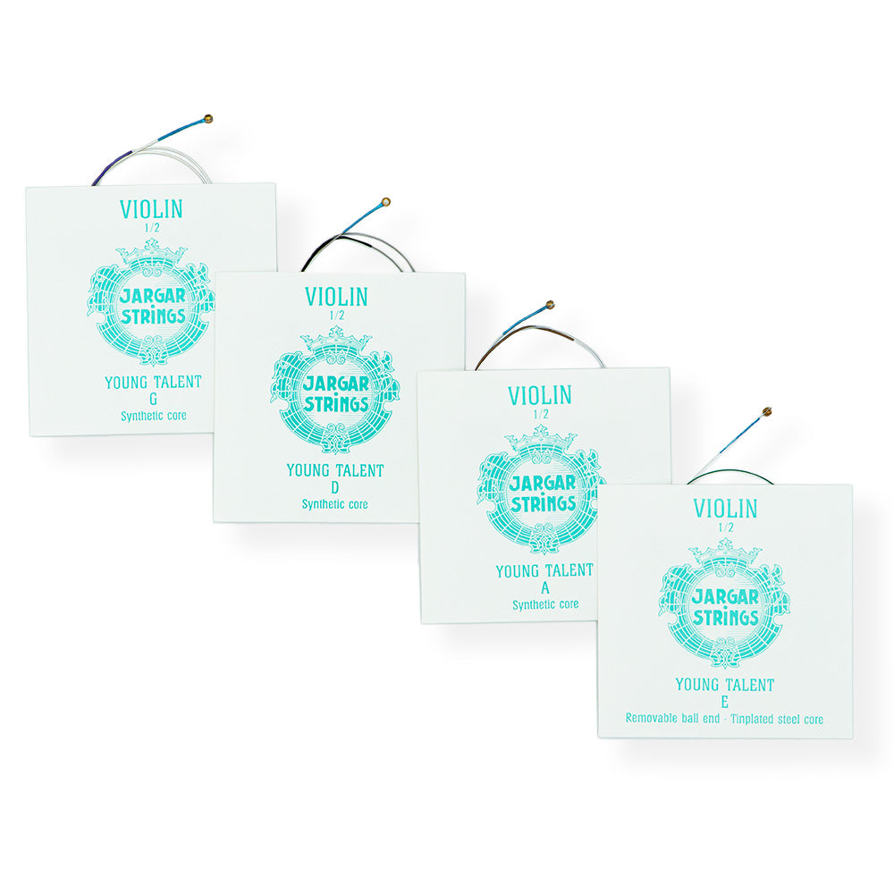 Jargar Young Talent Violin String Set - 1/2 size - Medium Gauge