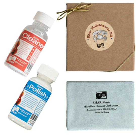 Shar Cleaner, Polish, and Cloth Gift Pack