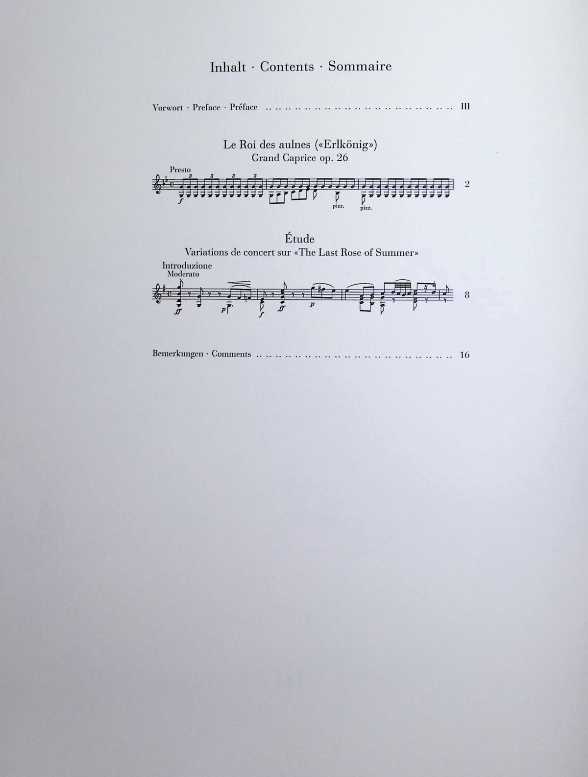 Ernst, Wilhelm Heinrich - "Erlkönig" (after Schubert) and "The Last Rose of Summer" for Violin solo - Edited by Turban - G. Henle Verlag