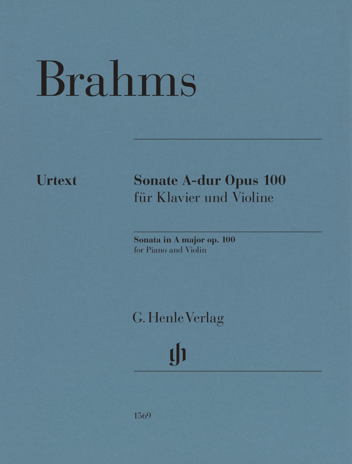 Brahms, Johannes - Sonata in A major op. 100 for Piano and Violin - Edited by Wiechart - G. Henle Verlag