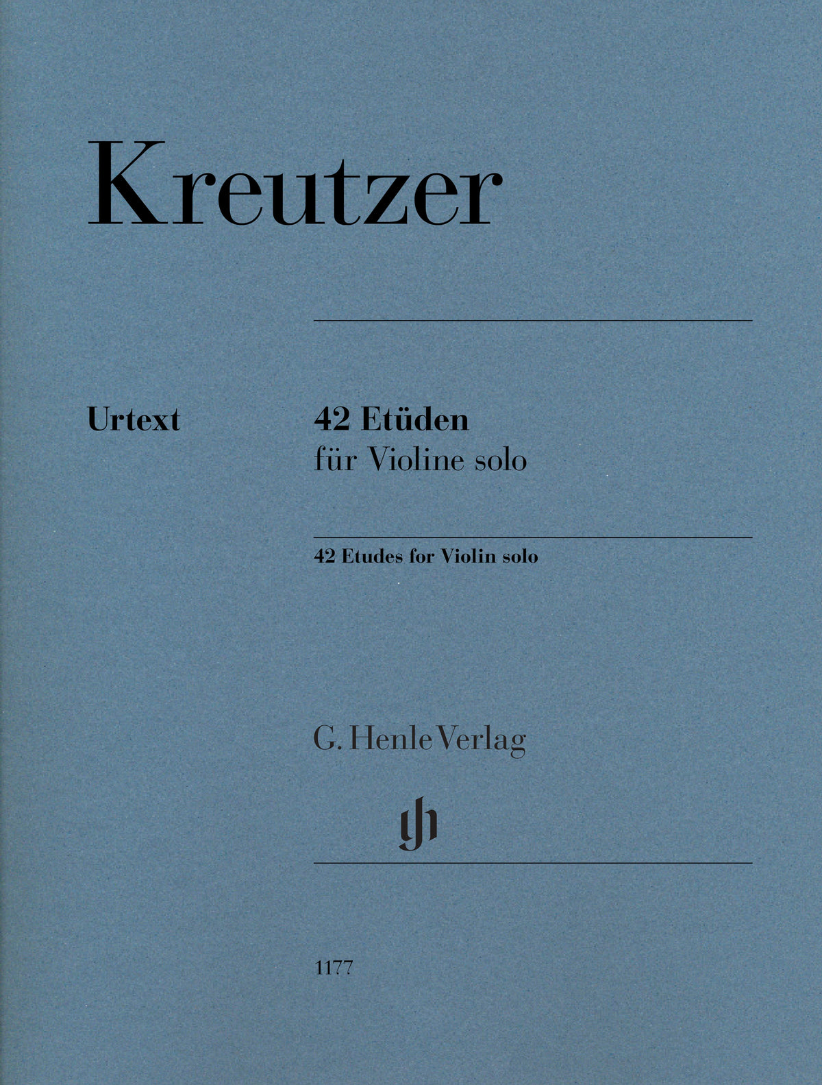 Kreutzer, Rodolphe - 42 Etudes for Violin Solo - Edited by Gertsch - G. Henle Verlag