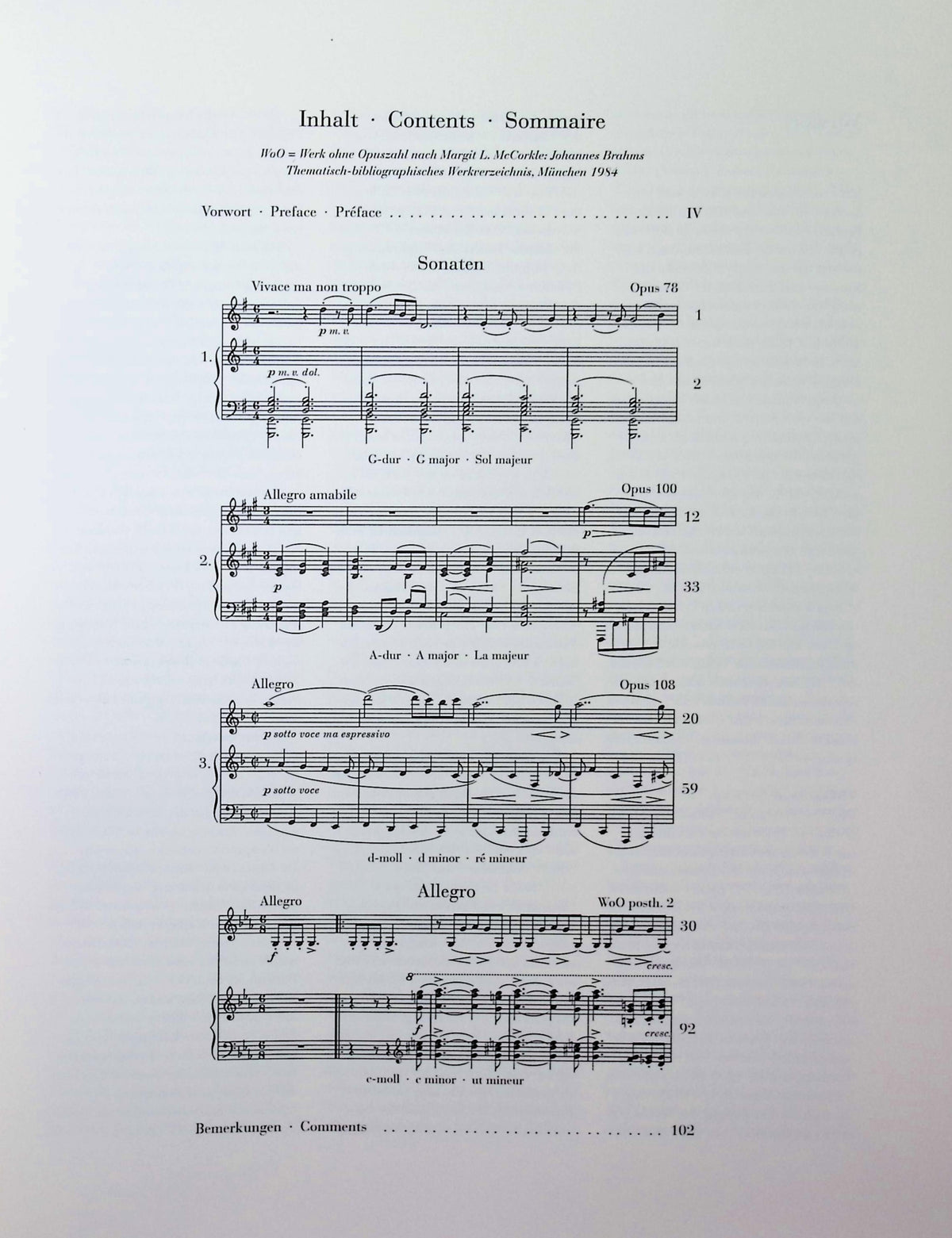 Brahms, Johannes - Sonatas for Piano and Violin - Edited by Wiechert/Struck - G. Henle Verlag