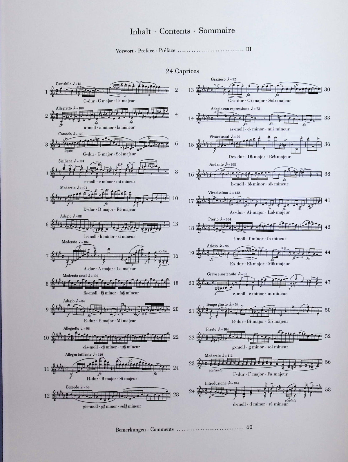 Rode, Pierre - 24 Caprices for Violin Solo - Edited by Gertsch - G. Henle Verlag