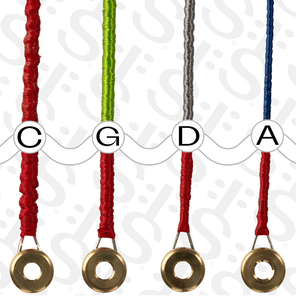 Super-Sensitive Red Label Cello String Set - 1/2 Size - Medium Gauge