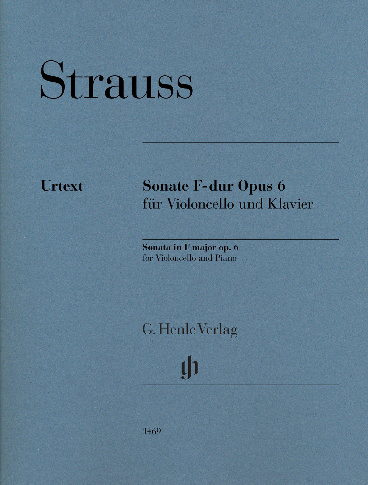 Strauss, Richard - Romance in F major for Violoncello and Orchestra Piano Reduction - Edited by Jost - G. Henle Verlag