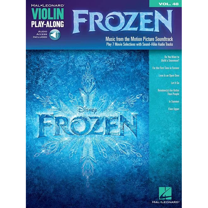 Anderson-Lopez, Kristen and Lopez, Robert - Violin Play-Along, Vol 48, Frozen - Violin with Audio Play-Along - Hal Leonard