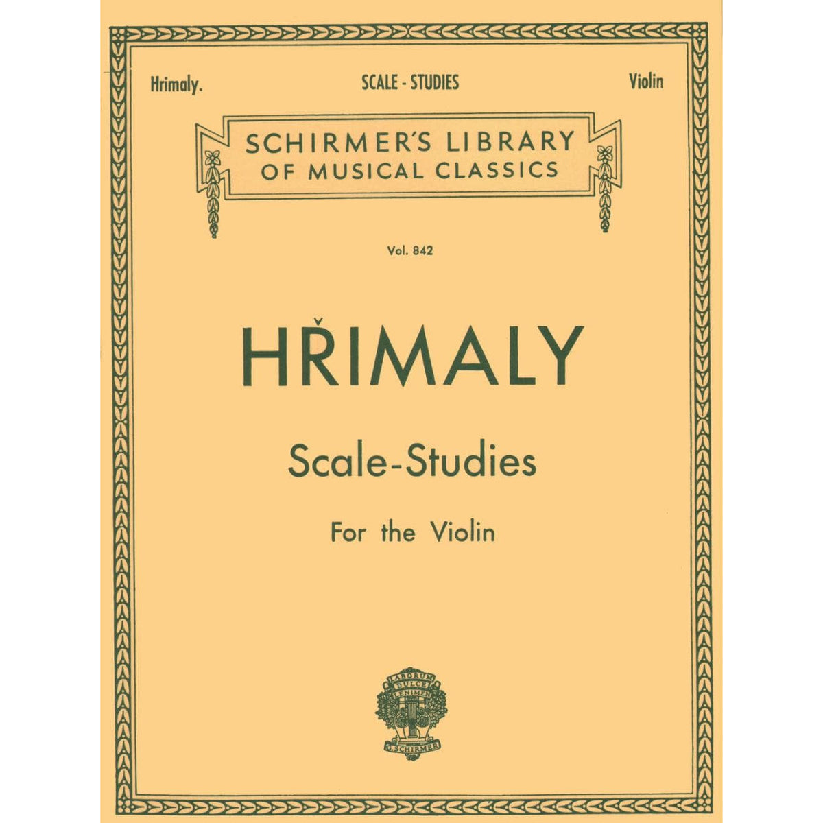 Hřímalý, Jan - Scale Studies - Violin solo - G Schirmer Edition
