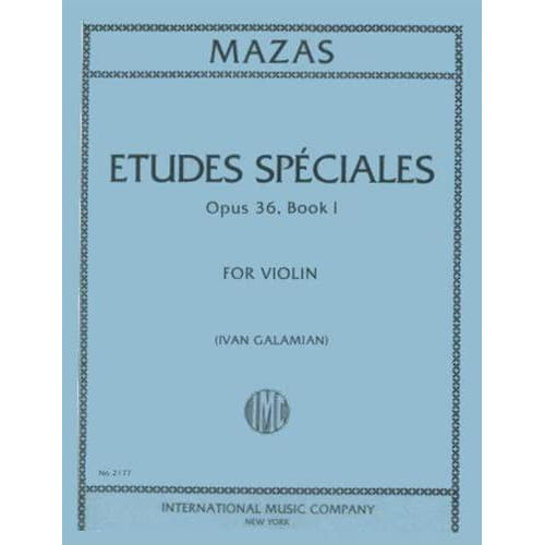 Mazas, JF - Etudes Speciales, Op 36 Book 1 - Violin - edited by Galami