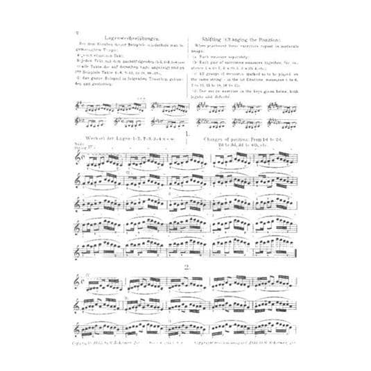 Sevcik, Otakar - Shifting the Position & Preparatory Scale Studies, Op 8 - Violin - published by G Schirmer