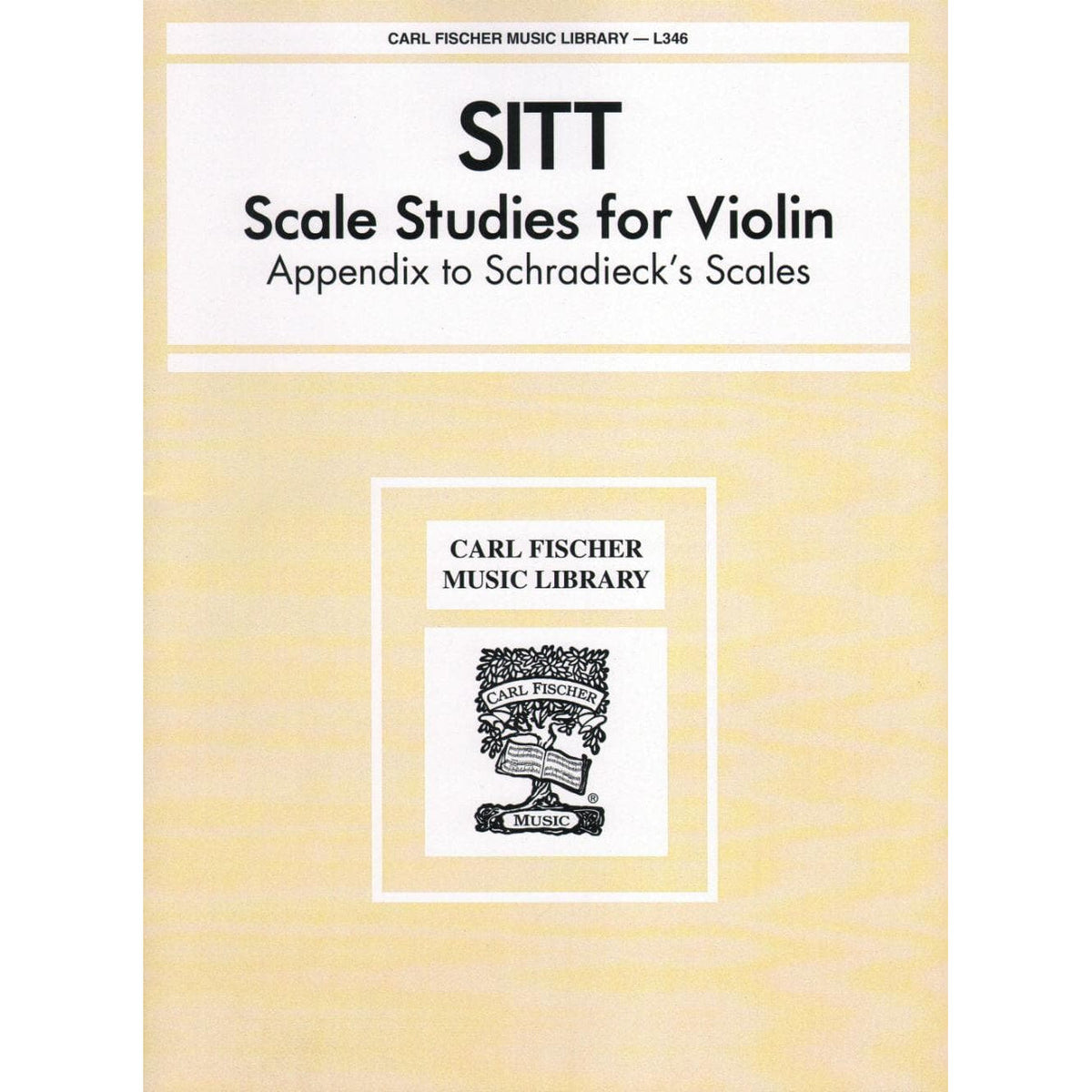 Sitt, Hans - Scale Studies For Violin Published by Carl Fischer