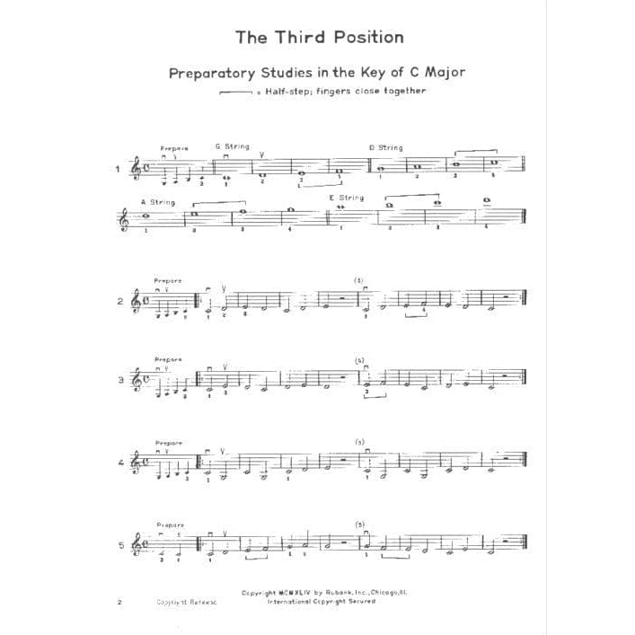 Introducing the Positions, Volume 1 - Violin - edited by Harvey Whistler - Rubank Edition