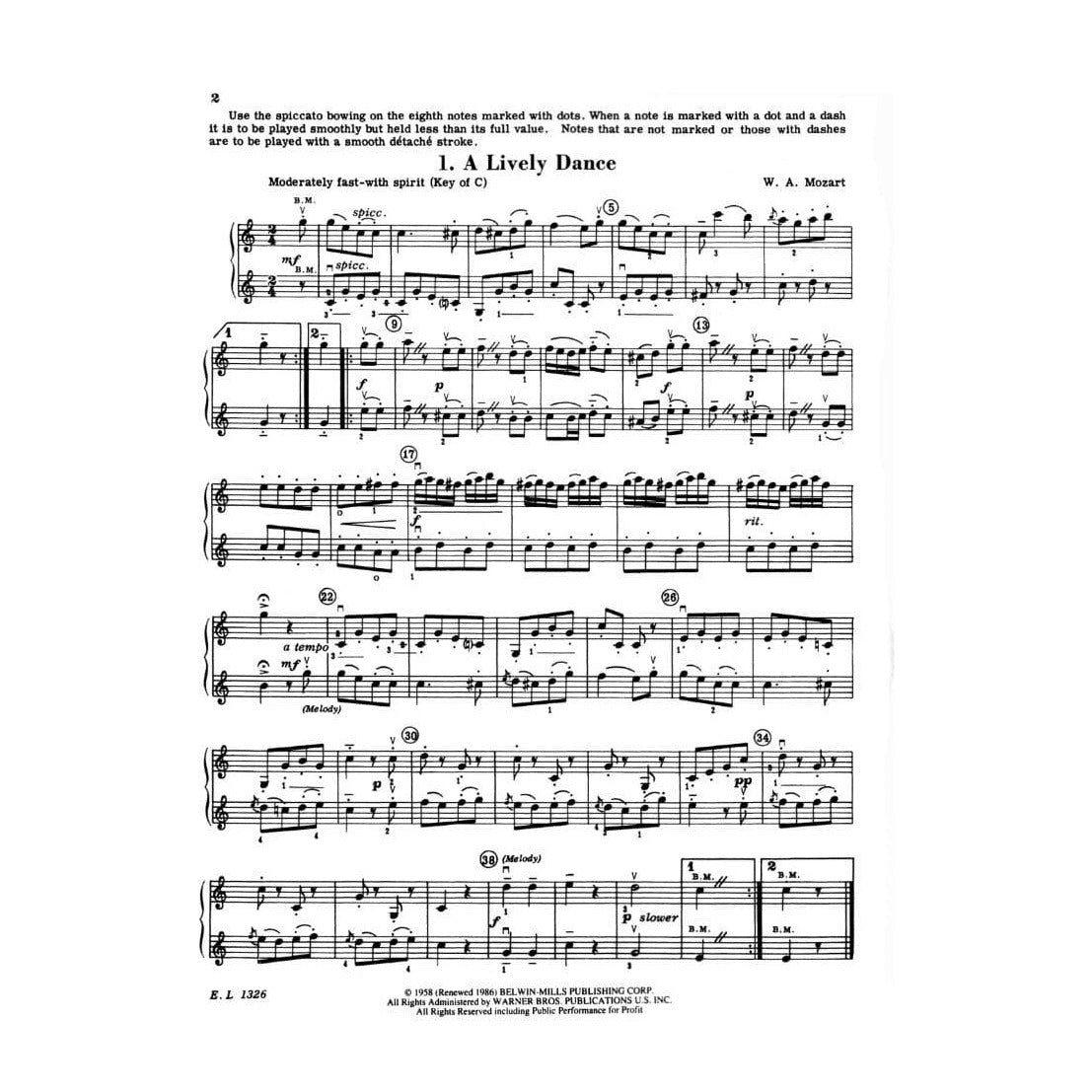 Applebaum, Samuel - Beautiful Music for Two Violins, Volume 4 - Belwin-Mills Publication