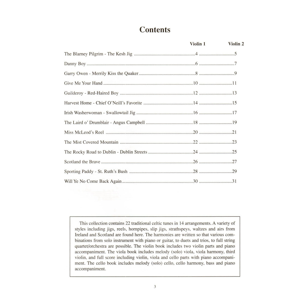 Duncan - Celtic Fiddle Tunes for Solo and Ensemble - 1 or 2 Violins with Piano Accompaniment - Mel Bay Publications