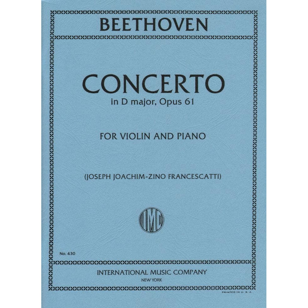 Francescatti's Beethoven Violin Sheet Music