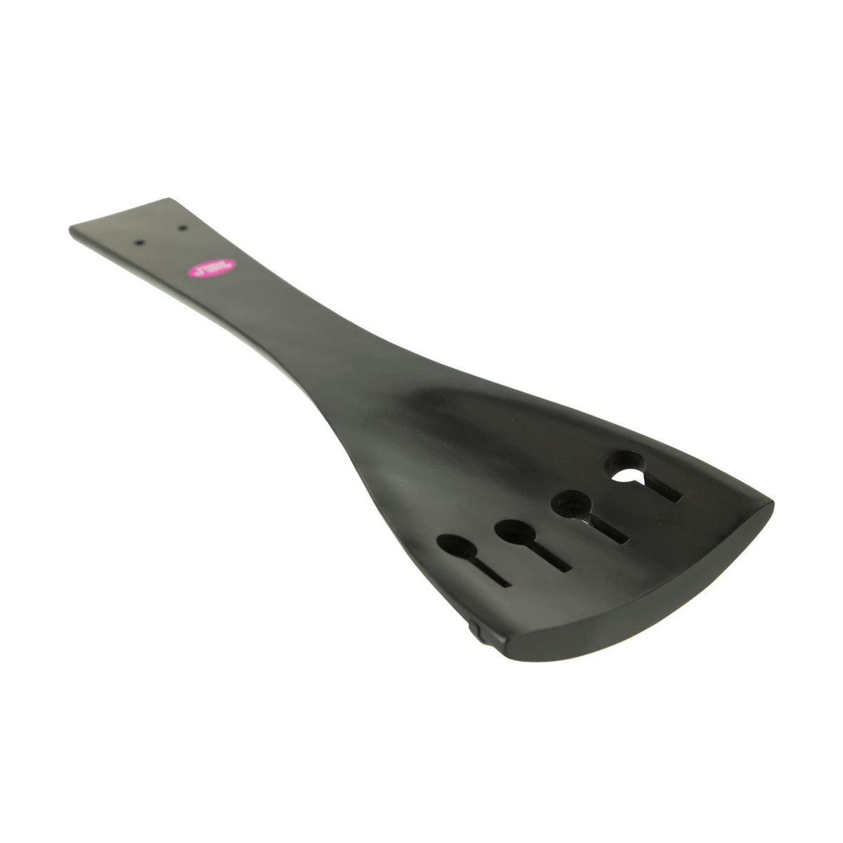Ebony Double Bass Tailpiece with Perpendicular (visible) Tailgut Holes – 3/4 Size