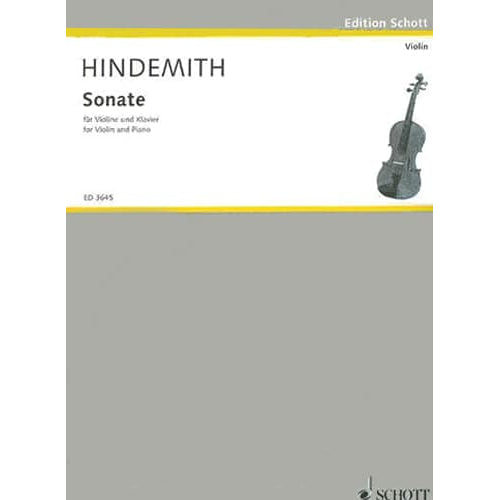 Hindemith, Paul - Sonata in C - Violin and Piano - Schott Edition