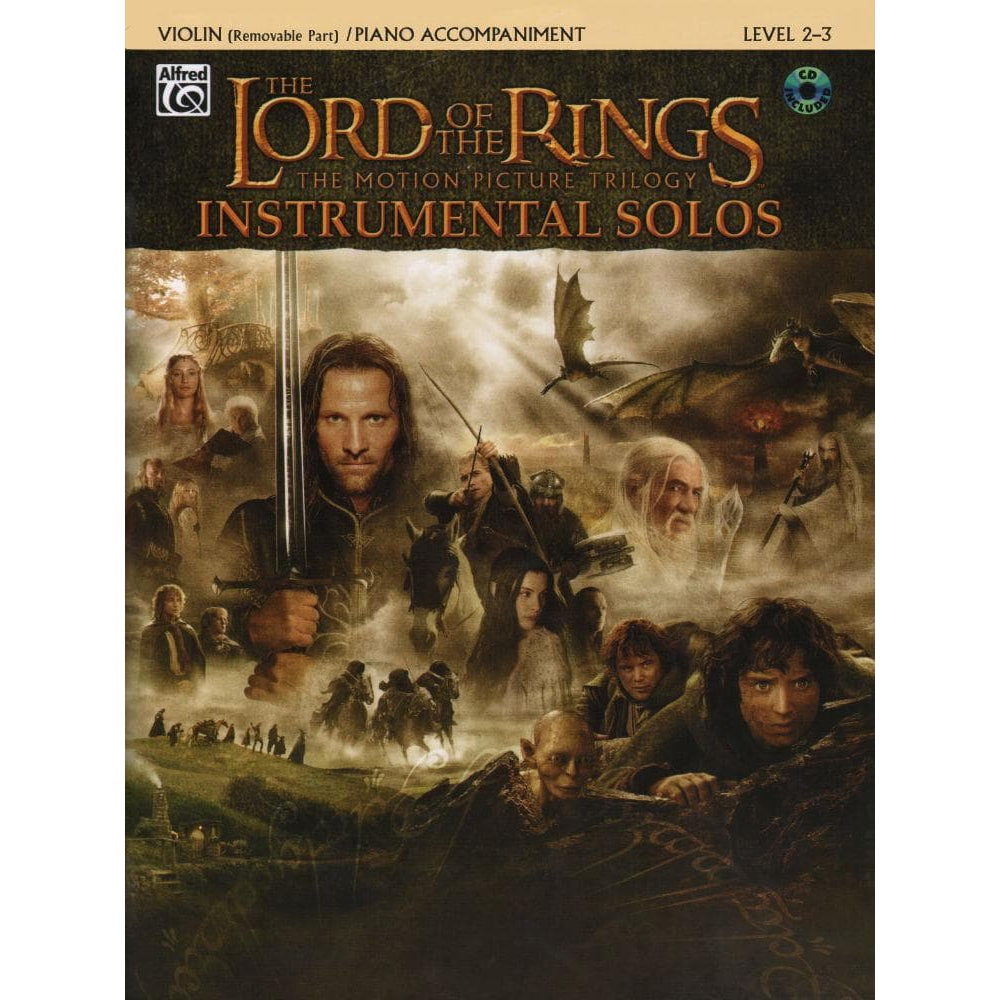 The Lord of the Rings - Violin and Piano - Book/CD set - Warner Brothers Music