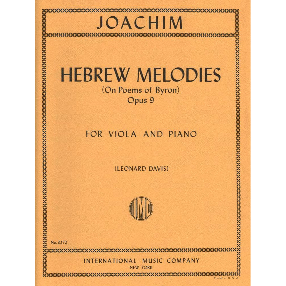 Hebrew Melodies ヴァイオリン・ピアノ楽譜集 Classical Jewish Violin Sheet Music by Joachim