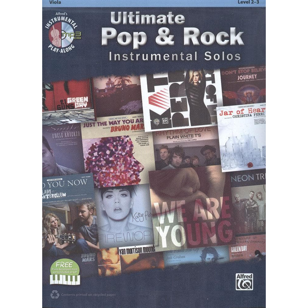Ulitmate Pop & Rock Instrumental Solos - Viola w/CD - Alfred