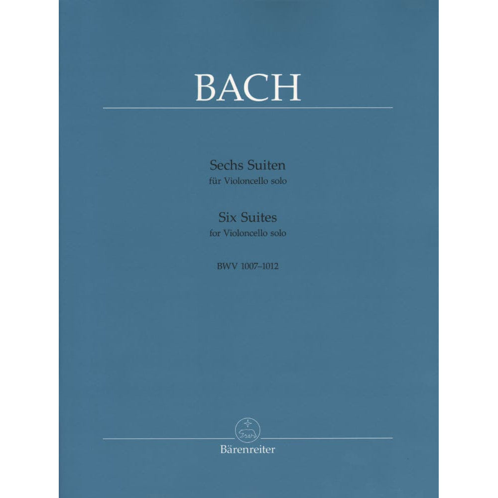 Bach, JS - 6 Suites, BWV 1007 1012 - Cello solo - edited by August Wenzinger - Bärenreiter Verlag