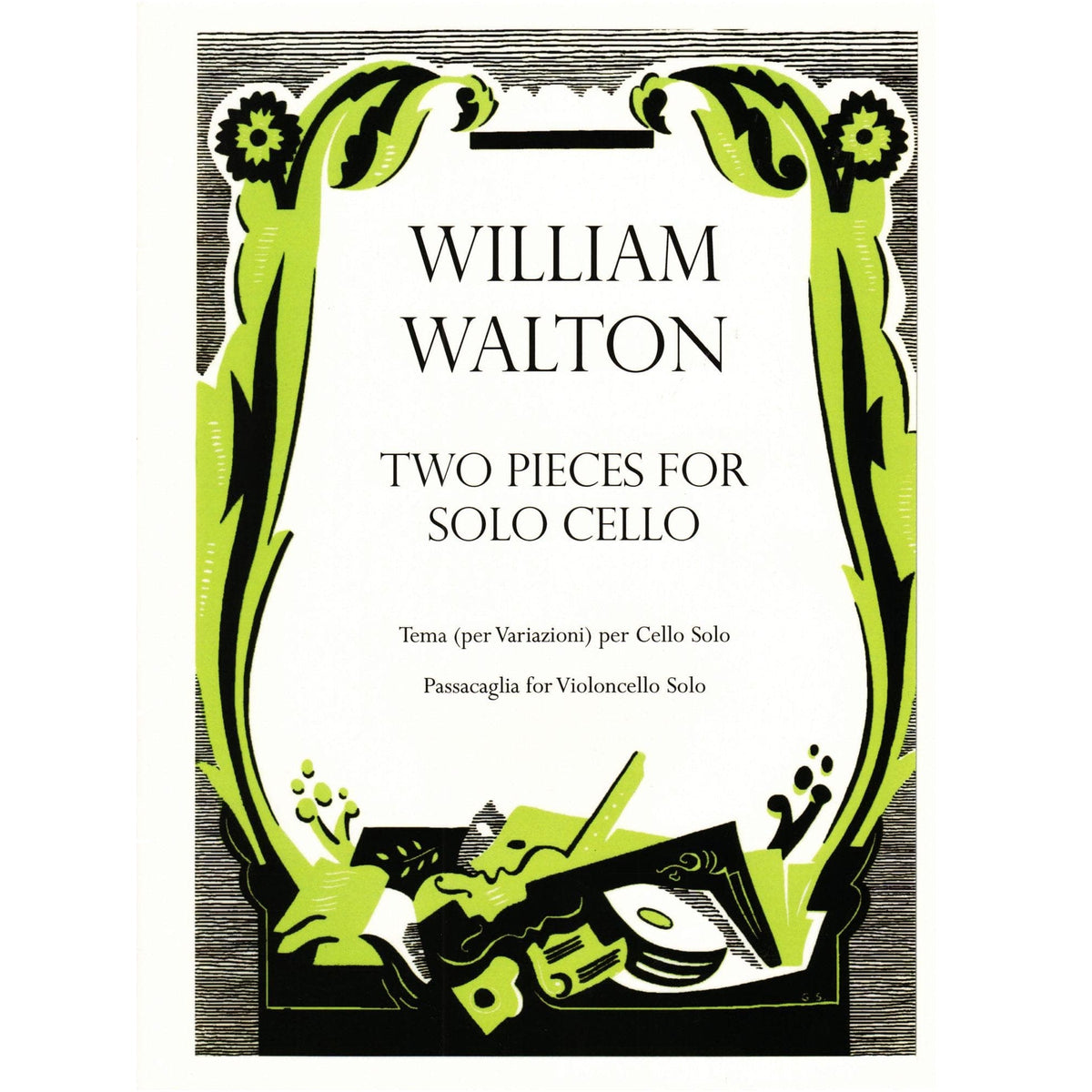 Walton, William - Two Pieces for Solo Cello (Tema per Variazioni & Passacaglia) - edited by Hugh MacDonald - Oxford University Press