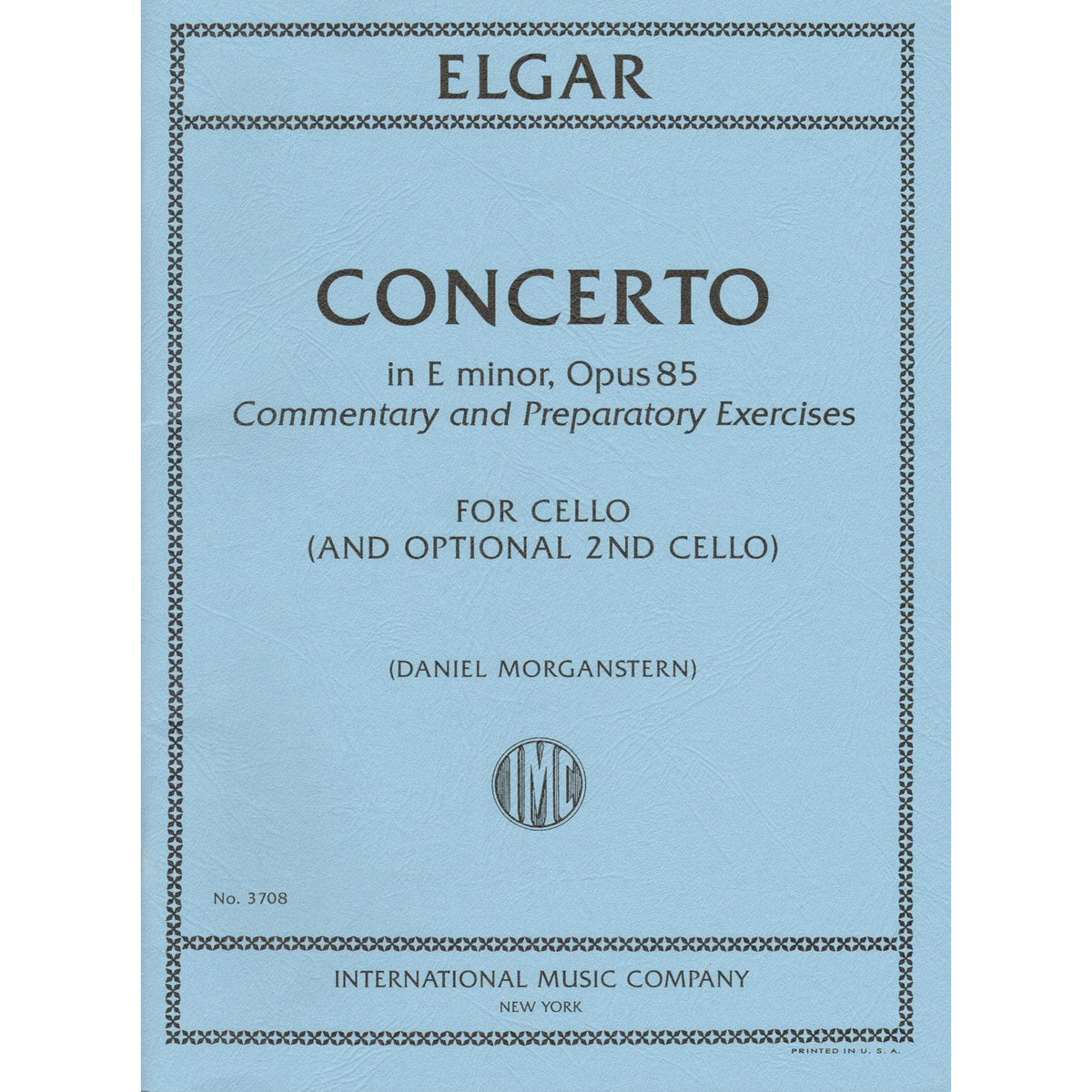 Elgar, Edward - Concerto in E minor - for Cello - with Optional 2nd Cello, Commentary and Preparatory Exercises by Daniel Morganstern - International