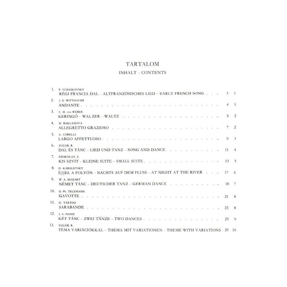 Repertoire Album - Cello and Piano - edited by Autal Friss - Editio Musica Budapest