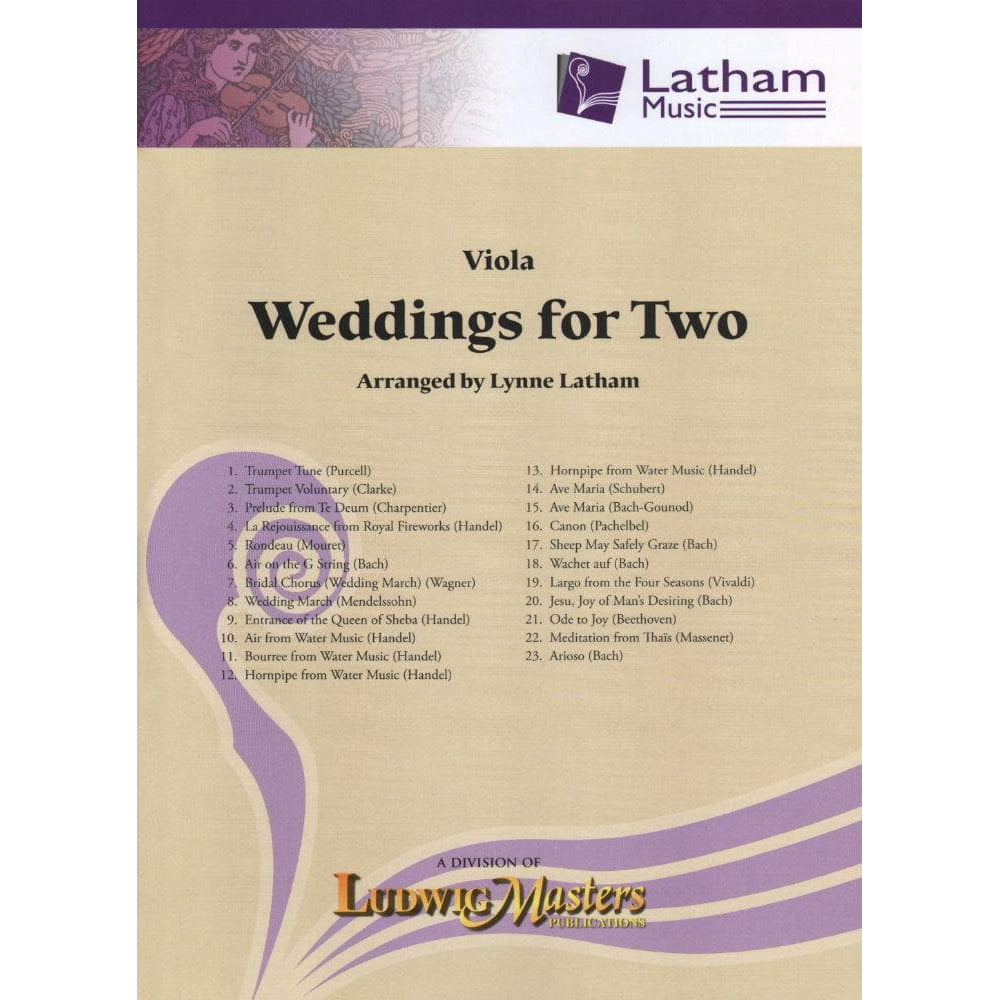 Weddings for Two - Viola part - arranged by Lynne Latham - Latham Music Enterprises