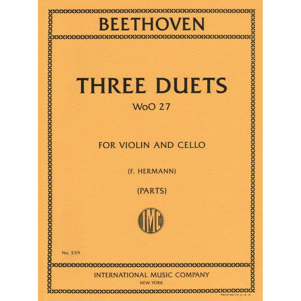 Beethoven's Woo 27: Three Duets for Violin and Cello