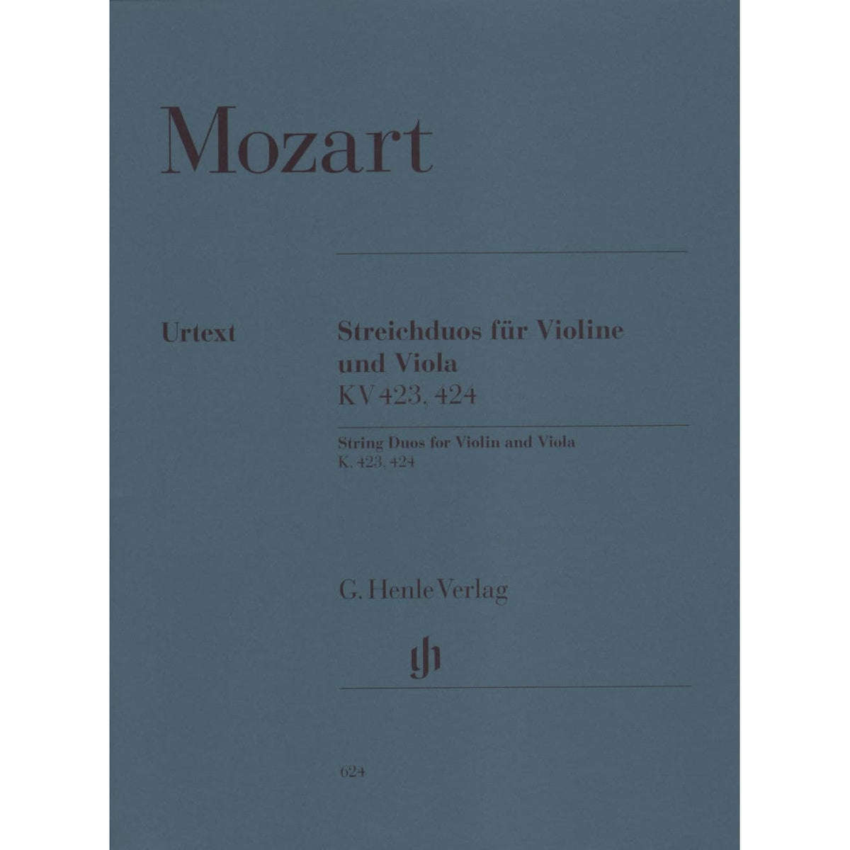Mozart, WA - String Duos, K 423 and 424 - Violin and Viola - edited by Anja Bensieck - G Henle Verlag URTEXT