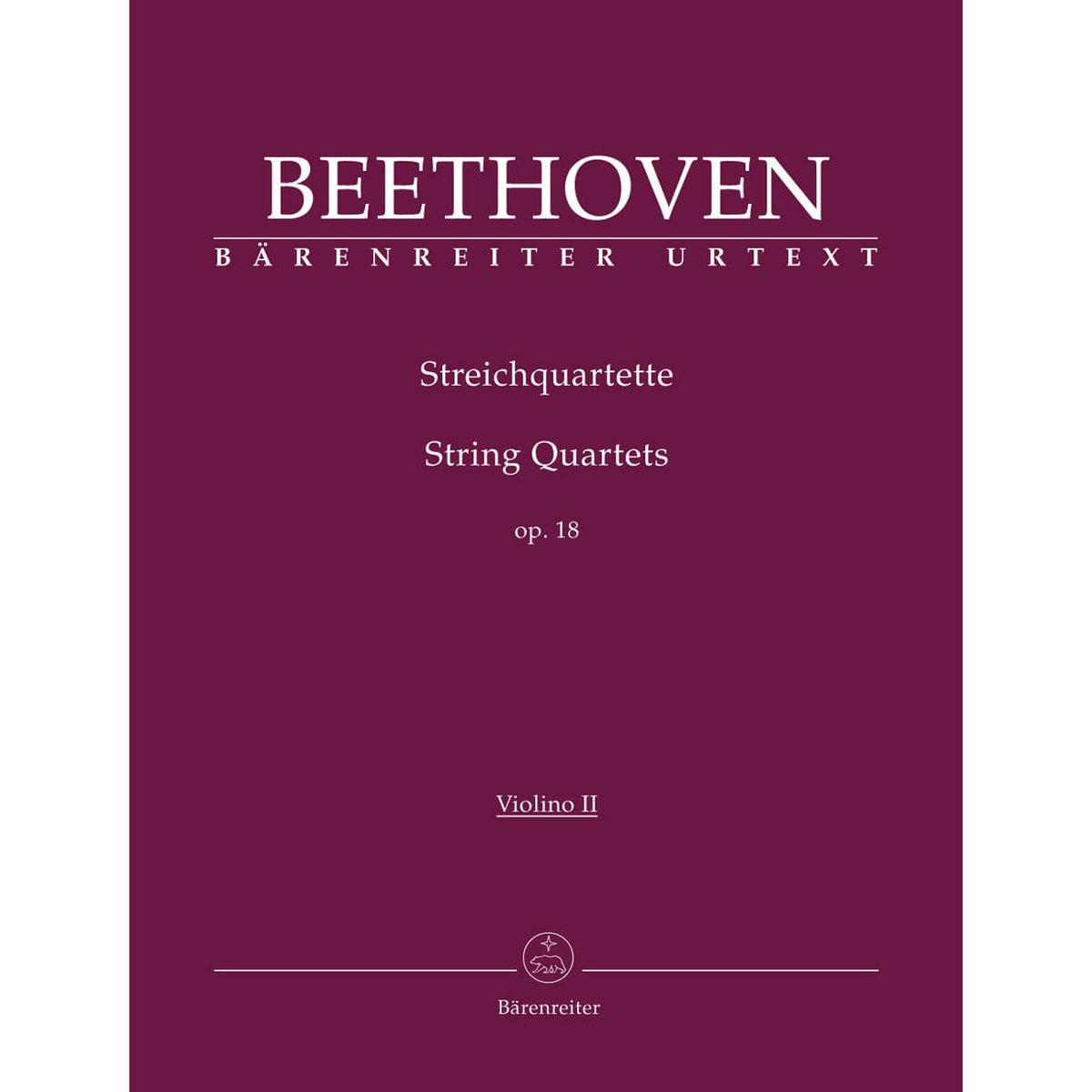 Beethoven, Ludwig - 6 String Quartets Op 18