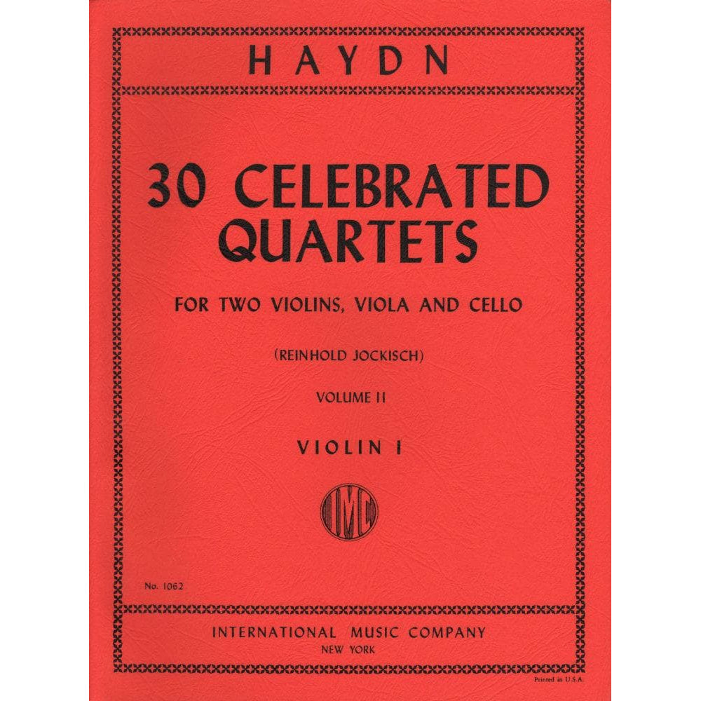 Haydn, Franz Joseph - 30 Celebrated Quartets, Volume 2 - String Quartet - edited by Reinhold Jockisch - International Edition