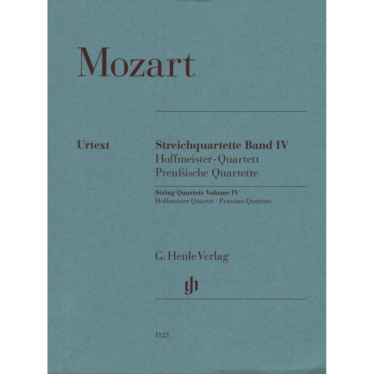 Mozart, W.A. - String Quartets, Volume IV: The Hoffmeister and Prussian Quartets - for String Quartet - G. Henle Verlag URTEXT