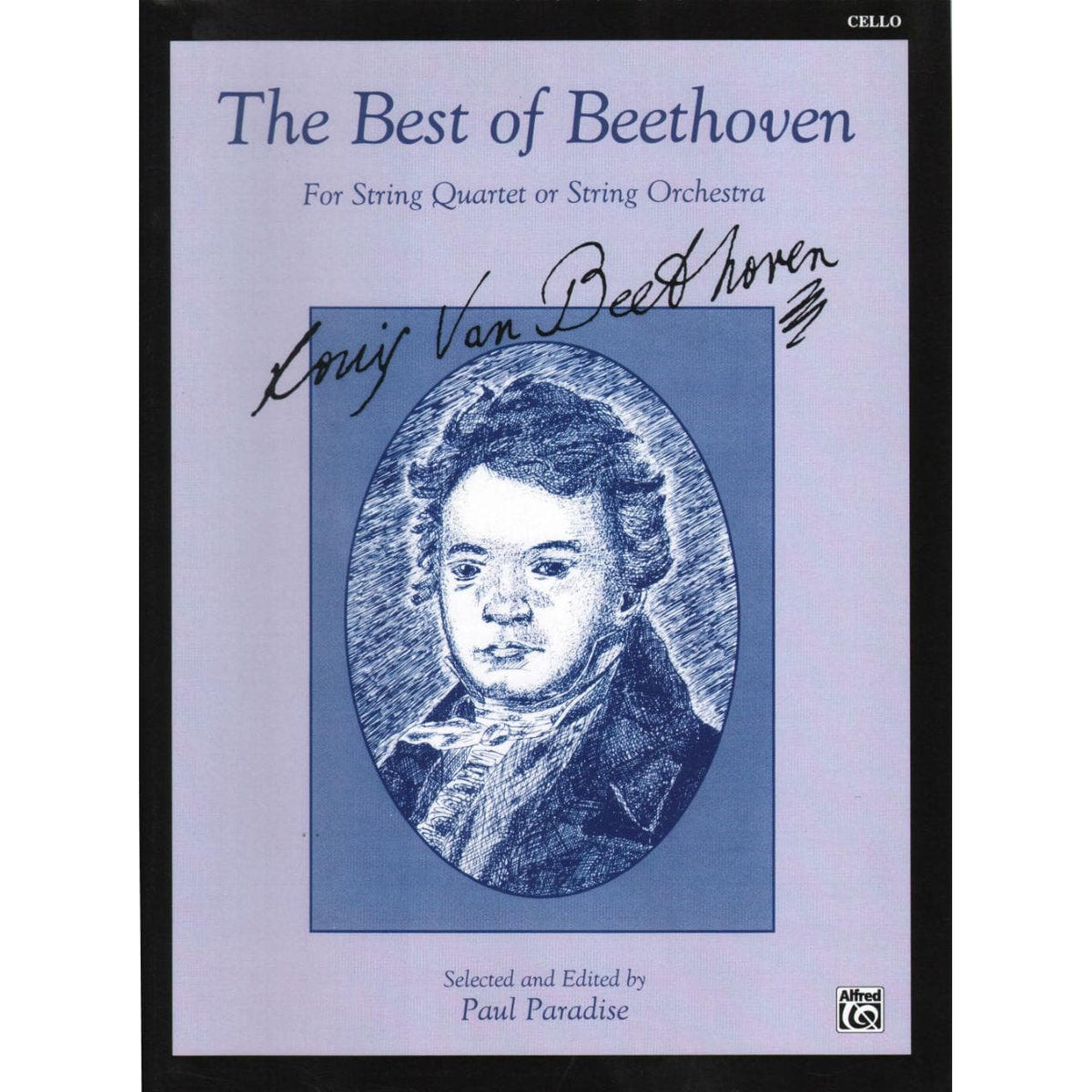 Beethoven, Ludwig - The Best of Beethoven - for String Quartet or String Orchestra - Cello part - edited by Paul Paradise - Belwin-Mills Publishing
