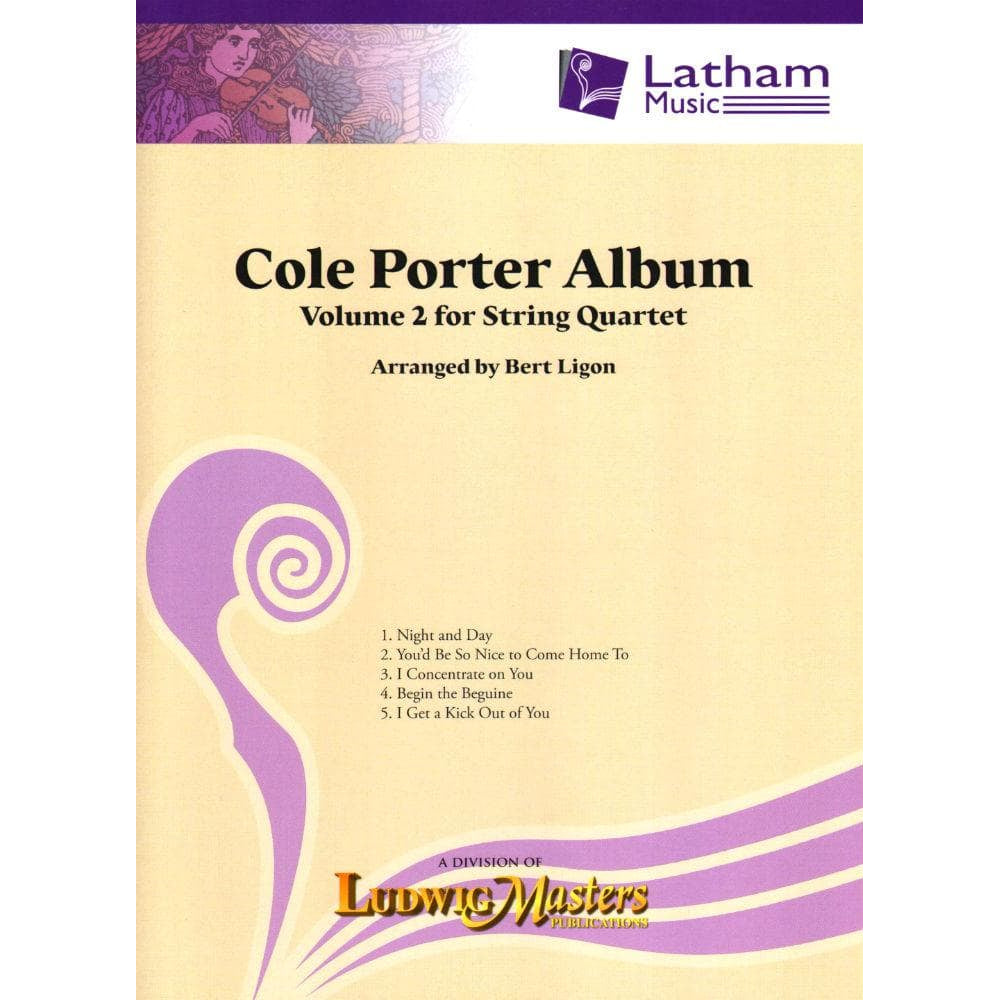 Porter - Cole Porter Album, Volume 2 for String Quartet Set of parts Published by Latham Music Enterprises