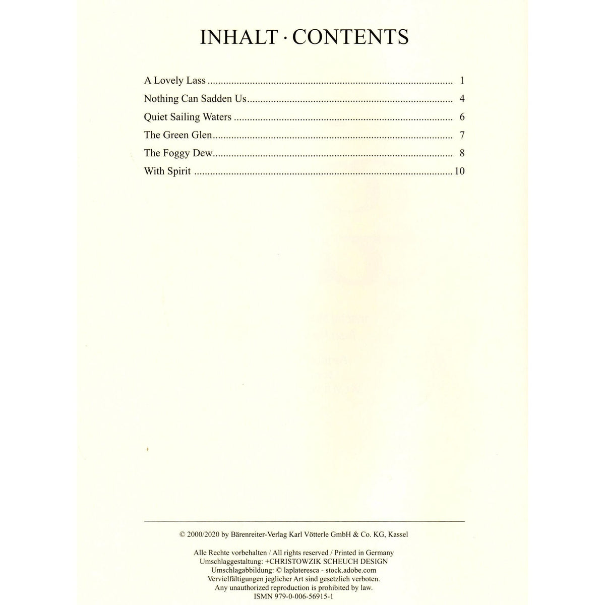 Fiddle Tunes: Irish Music for Strings - Two Violins, Viola (3rd Violin), and Cello (Bass) - arranged by Georg Speckert - Bärenreiter Verlag