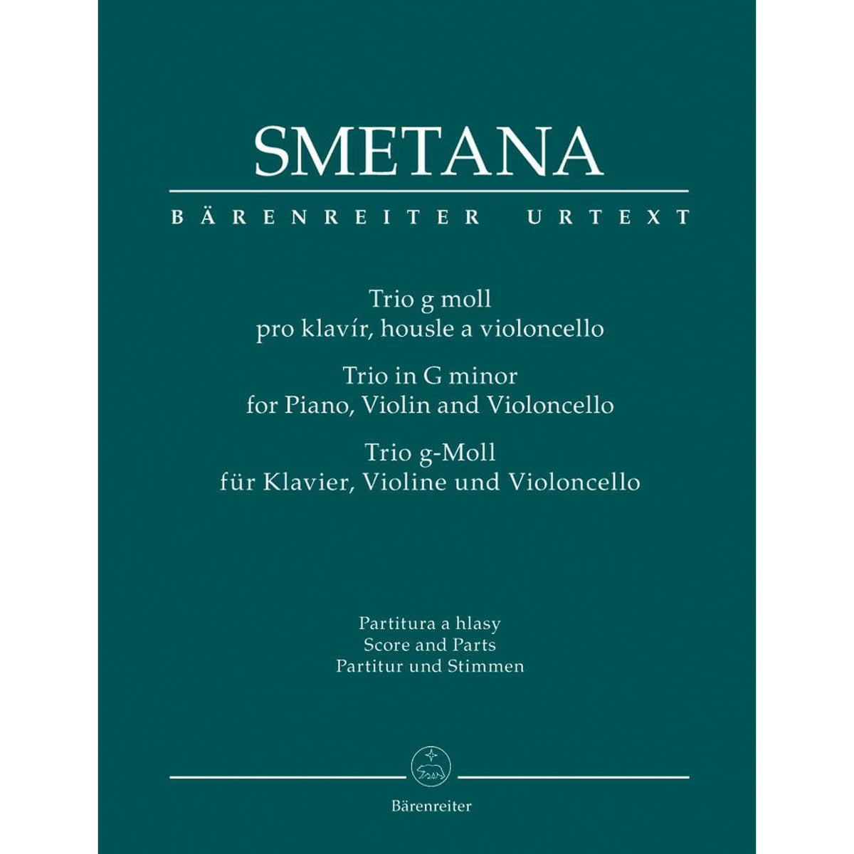 Smetana, Bed?ich - Trio in g minor - Violin, Cello, and Piano - Score and Parts - Bärenreiter Verlag URTEXT