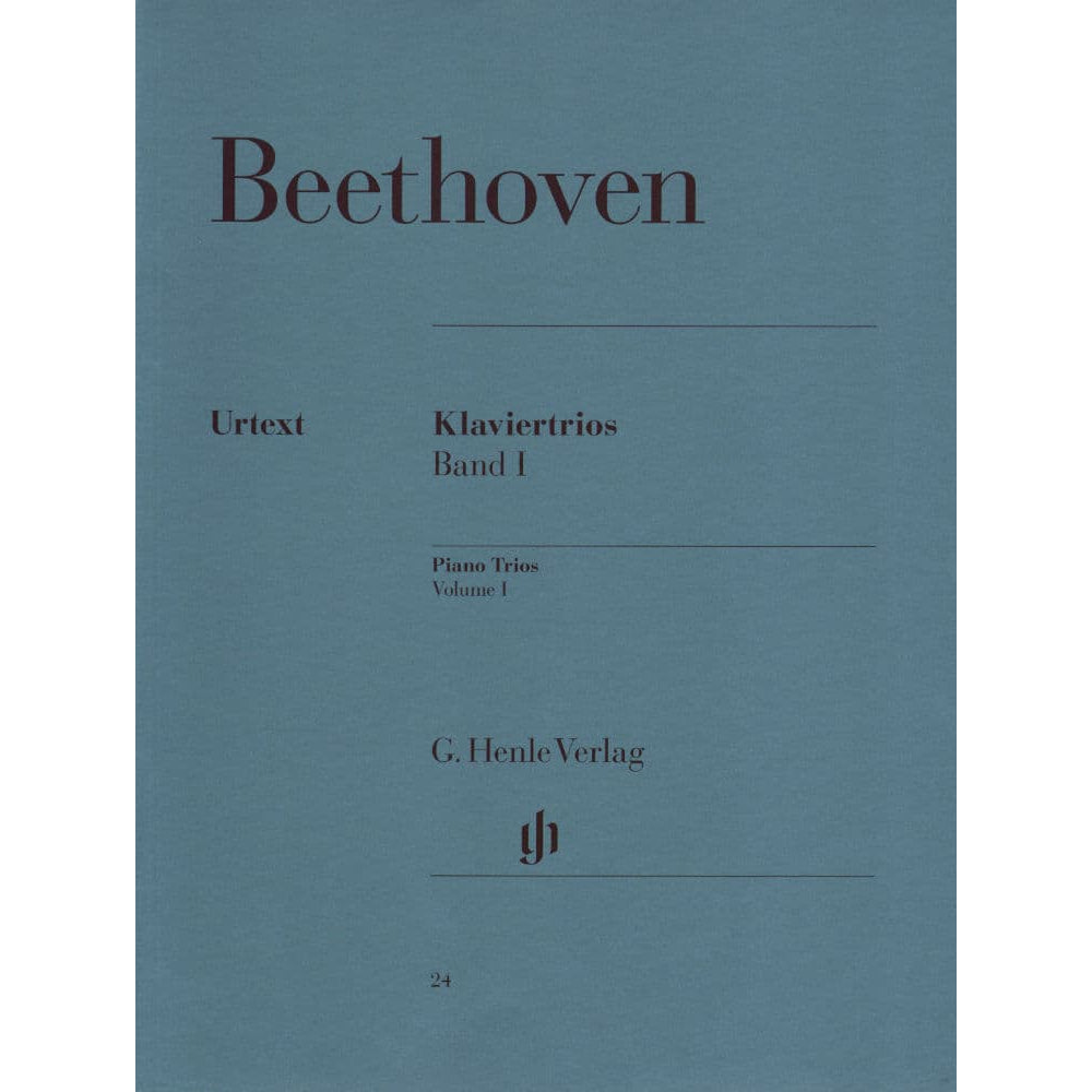 Beethoven, Ludwig - Piano Trios Volume 1 for Violin, Cello and Piano - Henle Verlag URTEXT Edition
