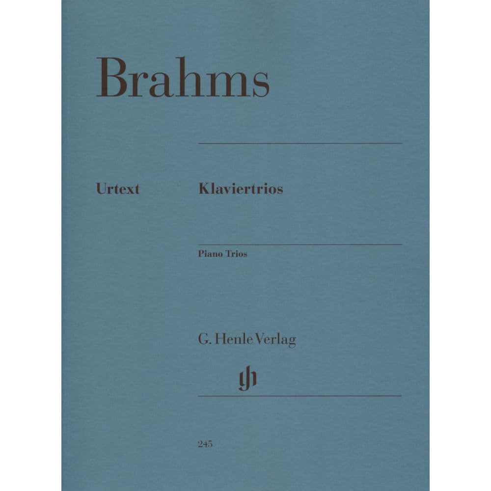 Brahms, Johannes - Piano Trios for Violin, Cello and Piano - Henle Verlag URTEXT Edition