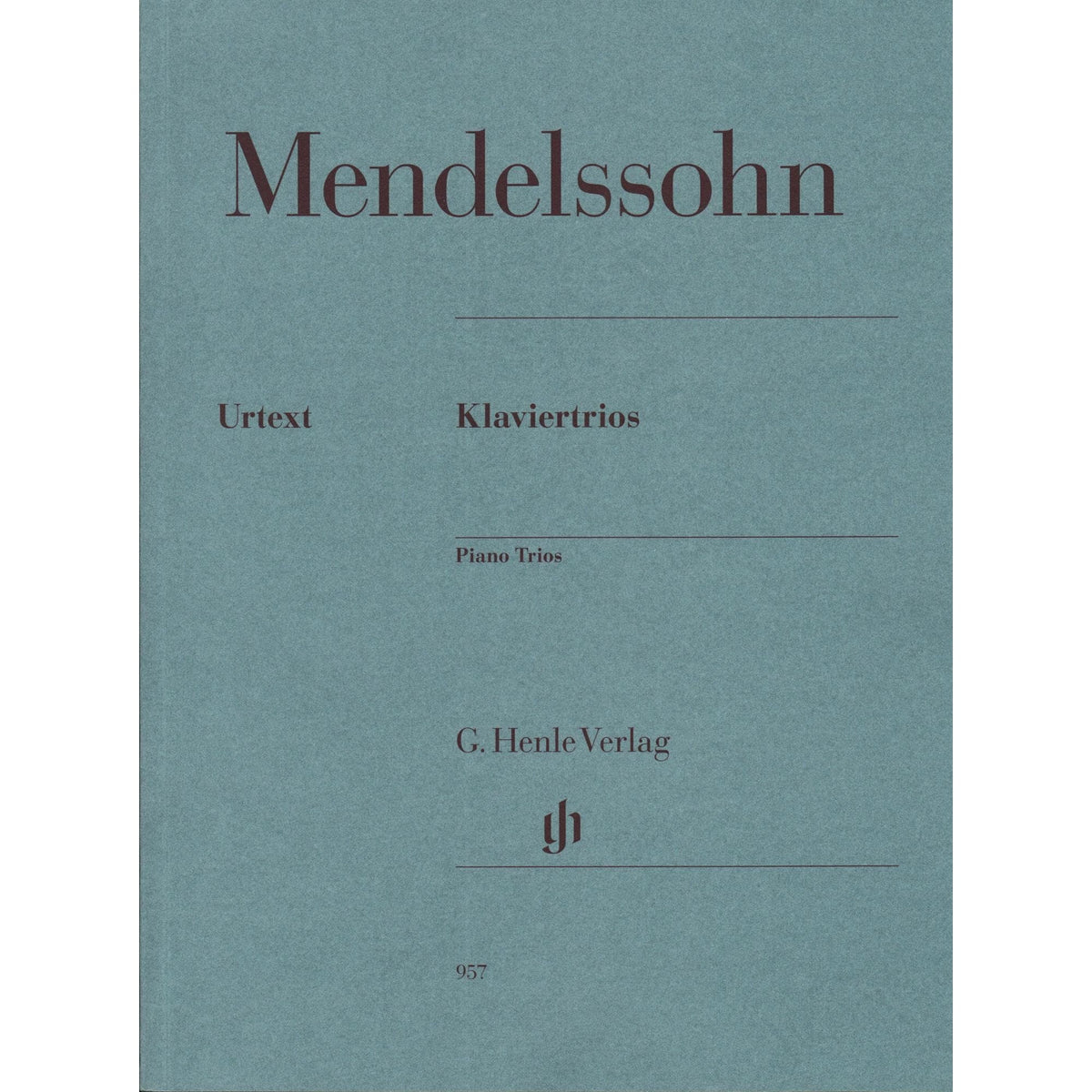 Mendelssohn, Felix - Piano Trios, Op 49 and 66 - Violin, Cello, and Piano - G Henle Verlag URTEXT