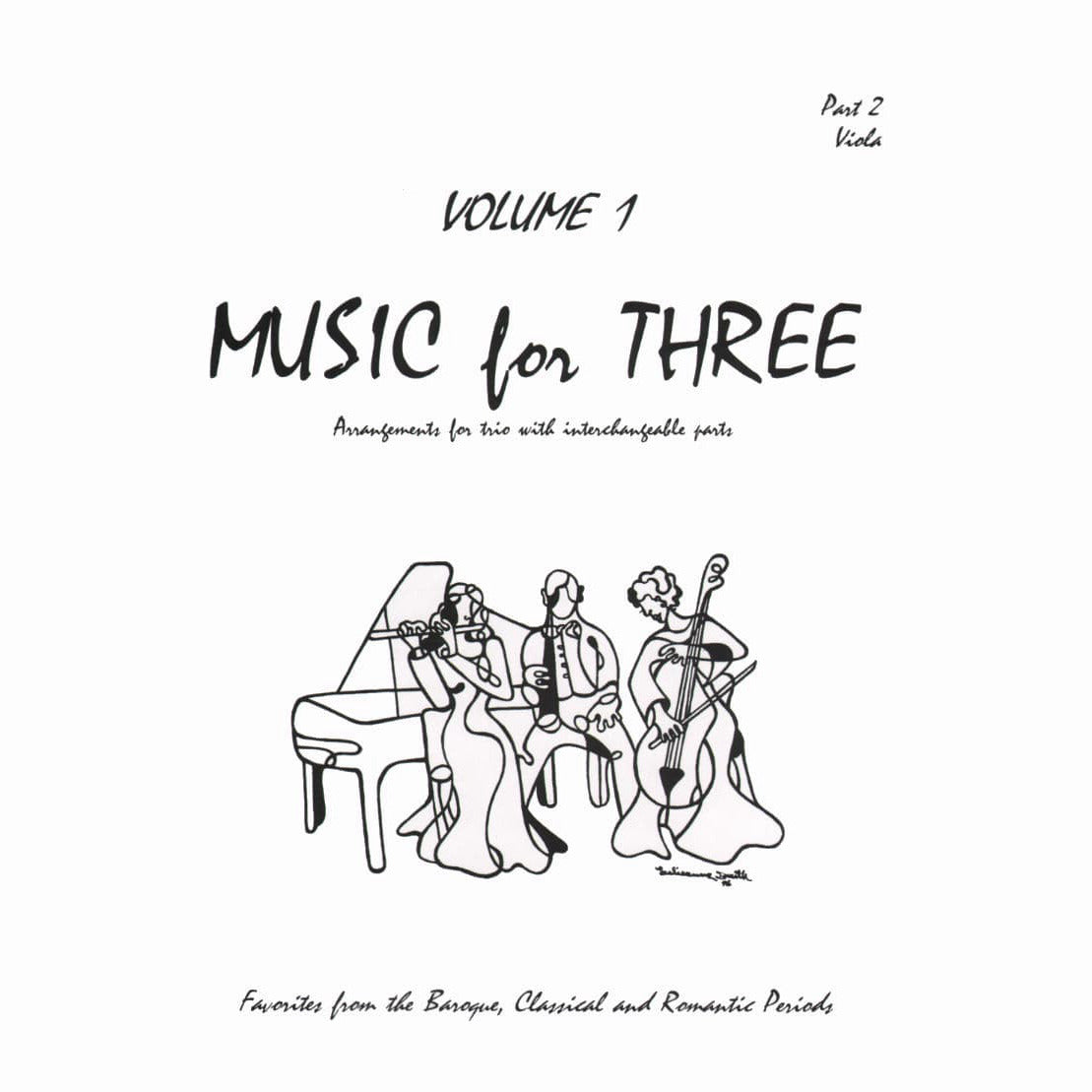 Music for Three Volume 1 Part 2 Viola Published by Last Resort Music