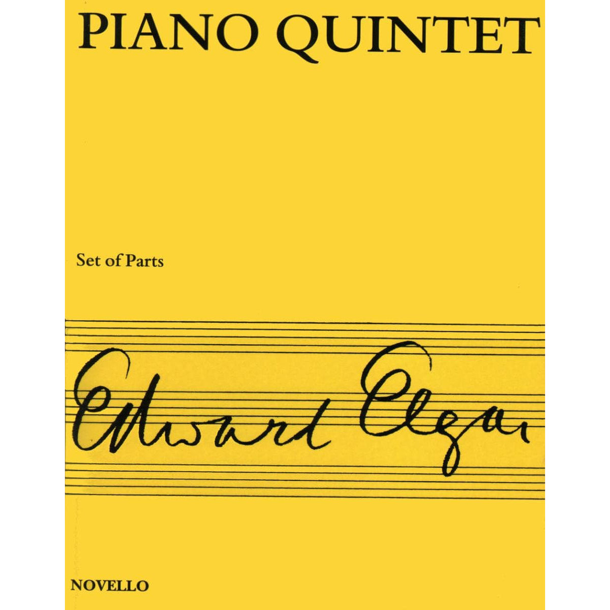 Elgar, Edward - Piano Quintet in a minor, Op 84 - Two Violins, Viola, Cello, and Piano - Novello Edition