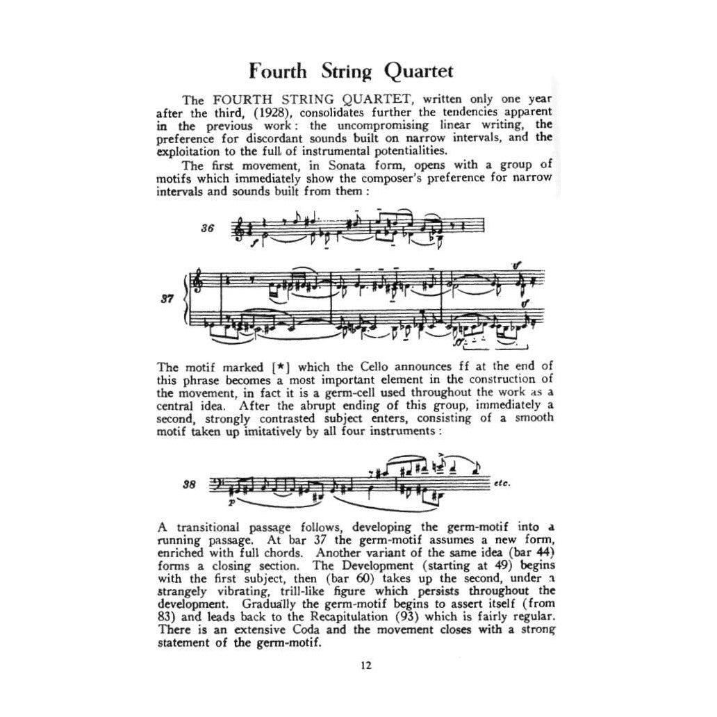 Bartók, Béla - String Quartets Nos 1-6 - Study Score - Boosey & Hawkes Edition