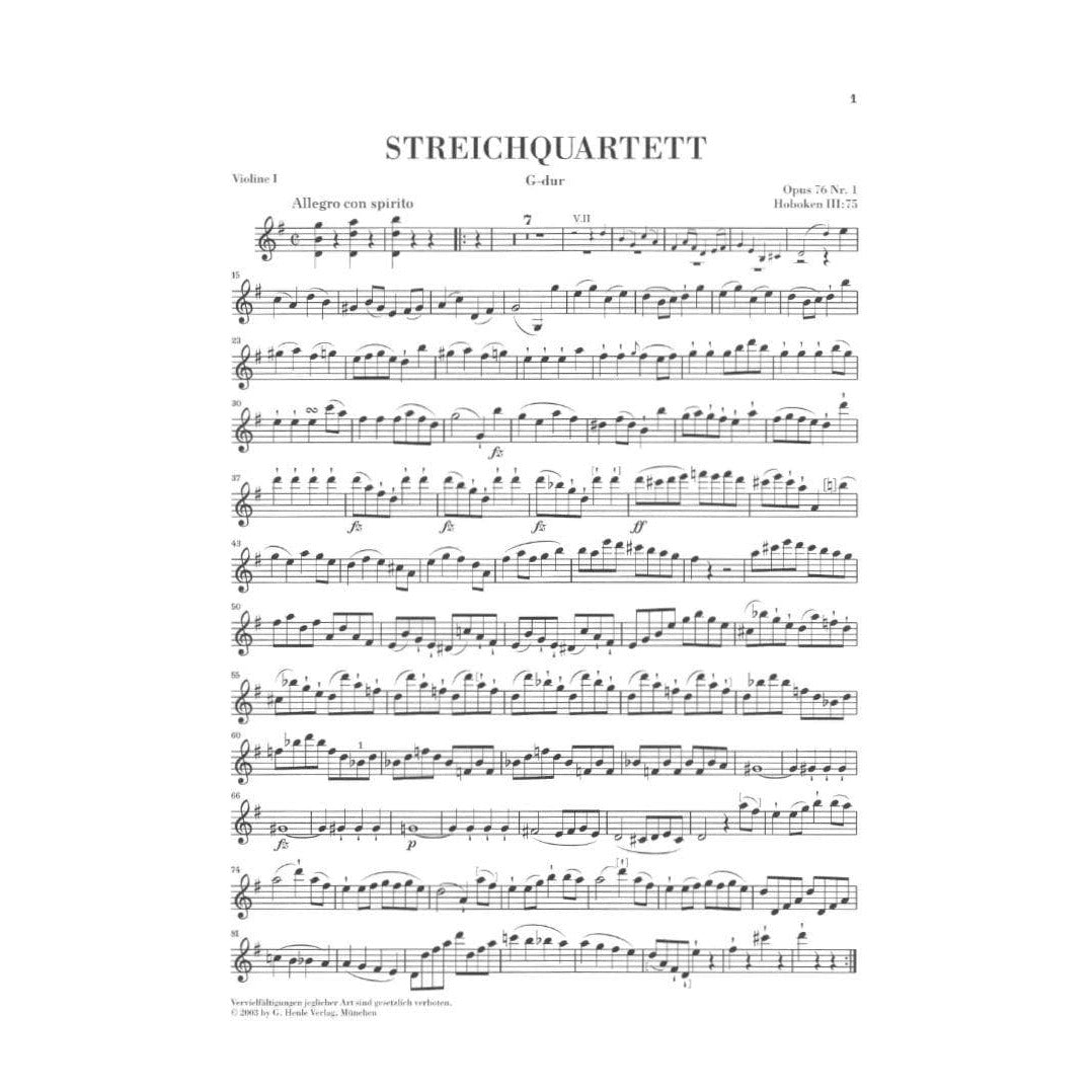 Haydn, Franz Joseph - String Quartets, Volume 10: Op 76 - edited by Horst Walter - G Henle Verlag URTEXT