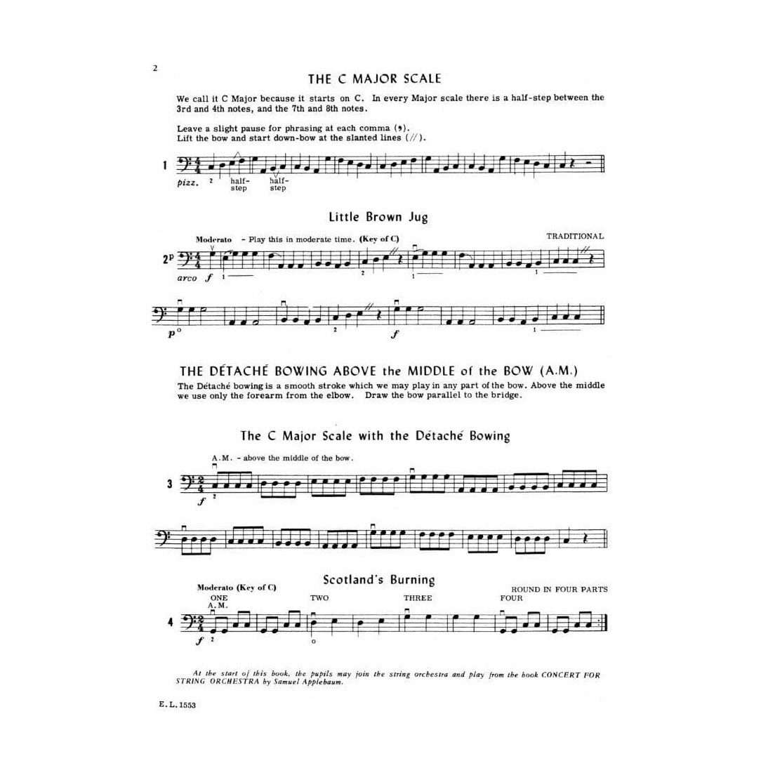 Applebaum, Samuel - String Builder - Book 2 for Double Bass - Belwin/Mills Publication